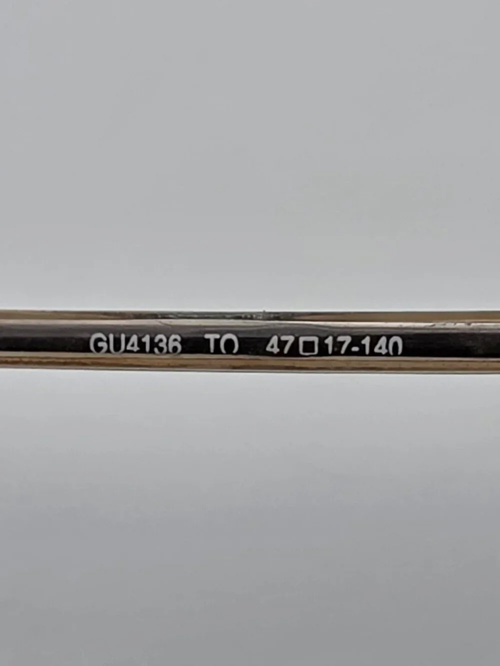 Guess GU4136 TO Brown Crystal Cat Eye Eyeglasses Frame w Flexhinge and Case 47mm